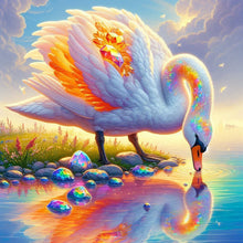 Load image into Gallery viewer, Diamond Painting - Full Round - Jewel Swan (30*30CM)