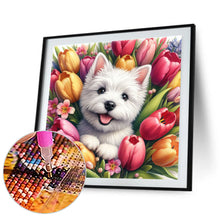 Load image into Gallery viewer, Diamond Painting - Full Round - Tulip West Highland White Terrier (30*30CM)