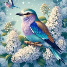 Load image into Gallery viewer, Diamond Painting - Full Round - Bird Lilac Flower (30*30CM)