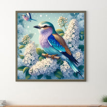 Load image into Gallery viewer, Diamond Painting - Full Round - Bird Lilac Flower (30*30CM)