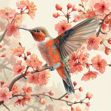 Load image into Gallery viewer, Diamond Painting - Full Round - Hummingbird Plum Blossom (30*30CM)