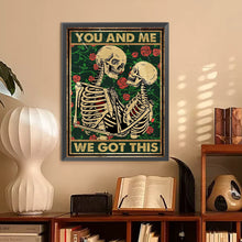 Load image into Gallery viewer, Diamond Painting - Full Round - Two skull tarot cards (30*40CM)