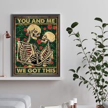 Load image into Gallery viewer, Diamond Painting - Full Round - Two skull tarot cards (30*40CM)