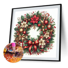 Load image into Gallery viewer, Diamond Painting - Full Square - Christmas wreath (30*30 CM)