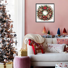 Load image into Gallery viewer, Diamond Painting - Full Square - Christmas wreath (30*30 CM)