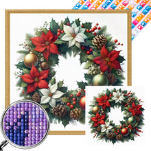 Load image into Gallery viewer, Diamond Painting - Full Square - Christmas wreath (30*30 CM)