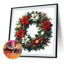 Load image into Gallery viewer, Diamond Painting - Full Square - Christmas wreath (30*30 CM)