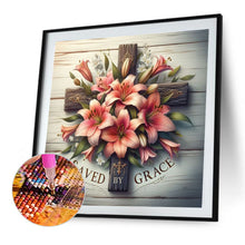 Load image into Gallery viewer, AB Diamond Painting - Full Square - Cross flowers (40*40CM)