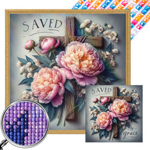 Load image into Gallery viewer, AB Diamond Painting - Full Square - Cross flowers (40*40CM)