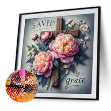 Load image into Gallery viewer, AB Diamond Painting - Full Square - Cross flowers (40*40CM)