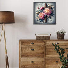 Load image into Gallery viewer, AB Diamond Painting - Full Square - Cross flowers (40*40CM)