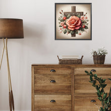 Load image into Gallery viewer, AB Diamond Painting - Full Square - Cross flowers (40*40CM)