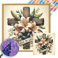 Load image into Gallery viewer, AB Diamond Painting - Full Square - Cross flowers (40*40CM)