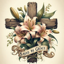 Load image into Gallery viewer, AB Diamond Painting - Full Square - Cross flowers (40*40CM)