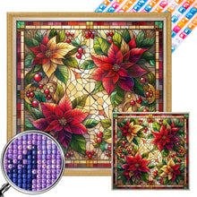 Load image into Gallery viewer, AB Diamond Painting - Full Square - Poinsettia in glass (40*40CM)