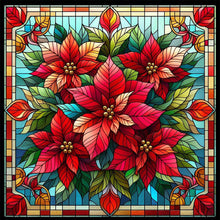 Load image into Gallery viewer, AB Diamond Painting - Full Square - Poinsettia in glass (40*40CM)