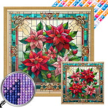 Load image into Gallery viewer, AB Diamond Painting - Full Square - Poinsettia in glass (40*40CM)