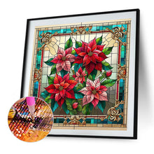 Load image into Gallery viewer, AB Diamond Painting - Full Square - Poinsettia in glass (40*40CM)