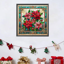 Load image into Gallery viewer, AB Diamond Painting - Full Square - Poinsettia in glass (40*40CM)