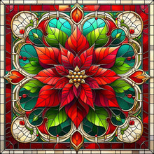 Load image into Gallery viewer, AB Diamond Painting - Full Square - Poinsettia in glass (40*40CM)