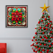 Load image into Gallery viewer, AB Diamond Painting - Full Square - Poinsettia in glass (40*40CM)
