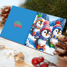 Load image into Gallery viewer, 12pcs Christmas Diamond Painting Greeting Cards Diamond Art Christmas Cards (A)