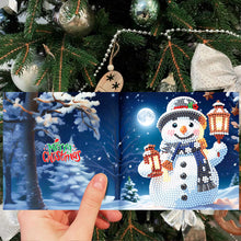 Load image into Gallery viewer, 12pcs Christmas Diamond Painting Greeting Cards Diamond Art Christmas Cards (B)
