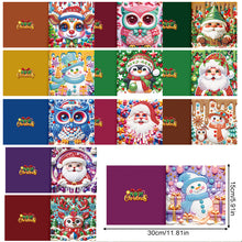 Load image into Gallery viewer, 12pcs Christmas Diamond Painting Greeting Cards Diamond Art Christmas Cards (E)