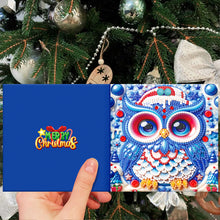 Load image into Gallery viewer, 12pcs Christmas Diamond Painting Greeting Cards Diamond Art Christmas Cards (E)