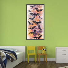 Load image into Gallery viewer, Diamond Painting - Full Round - Halloween bats (30*70CM)