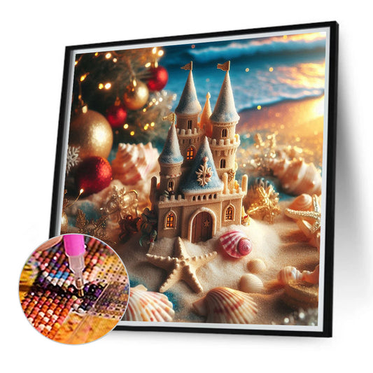 Diamond Painting - Full Round - Beach castle (30*30CM)