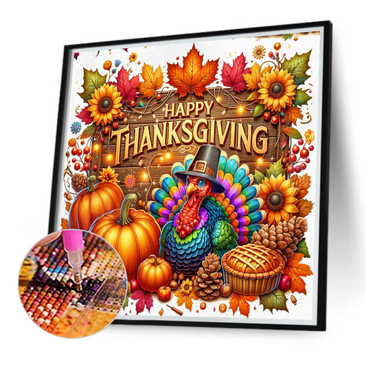 Diamond Painting - Full Round - Autumn Thanksgiving (40*40CM)