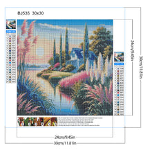 Load image into Gallery viewer, Diamond Painting - Full Round - Reed lakeside cottage (30*30CM)