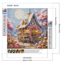 Load image into Gallery viewer, Diamond Painting - Full Round - Mobile cottage riverside flowers (30*30CM)