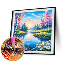Load image into Gallery viewer, Diamond Painting - Full Round - Flower bush river landscape series (30*30CM)