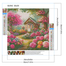 Load image into Gallery viewer, Diamond Painting - Full Round - Rose flower house (30*30CM)