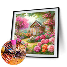 Load image into Gallery viewer, Diamond Painting - Full Round - Rose flower house (30*30CM)