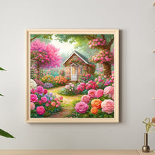 Load image into Gallery viewer, Diamond Painting - Full Round - Rose flower house (30*30CM)