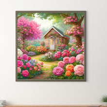 Load image into Gallery viewer, Diamond Painting - Full Round - Rose flower house (30*30CM)