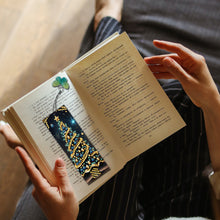 Load image into Gallery viewer, 3Pcs PET Special Shaped Christmas Rose DIY Diamond Bookmark with Crystal Pendant