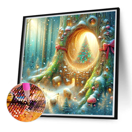 Diamond Painting - Full Round - Christmas of calves (30*30CM)
