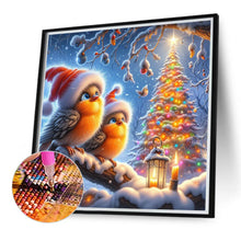 Load image into Gallery viewer, Diamond Painting - Full Round - Christmas of birds in the forest (30*30CM)