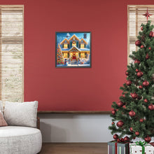 Load image into Gallery viewer, Diamond Painting - Full Round - Christmas in a single house on a winter night (30*30CM)