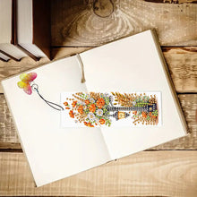 Load image into Gallery viewer, 3Pcs Special Shape Flowers Under Street Lamp Diamond Painting Art Bookmark