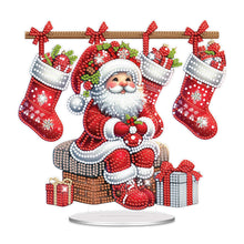 Load image into Gallery viewer, Acrylic Special Shape Christmas Santa Claus Desktop Diamond Painting Art Kits