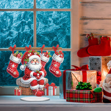 Load image into Gallery viewer, Acrylic Special Shape Christmas Santa Claus Desktop Diamond Painting Art Kits