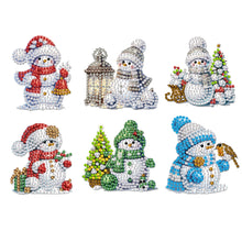 Load image into Gallery viewer, 6Pcs Acrylic Christmas Animals Diamond Art Magnets Decals for Fridge Whiteboards