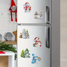Load image into Gallery viewer, 6Pcs Acrylic Christmas Animals Diamond Art Magnets Decals for Fridge Whiteboards