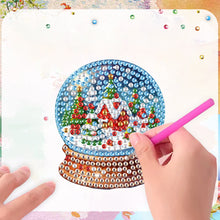 Load image into Gallery viewer, 6Pcs Acrylic Christmas Animals Diamond Art Magnets Decals for Fridge Whiteboards