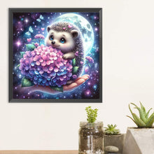 Load image into Gallery viewer, Diamond Painting - Full Round - Hedgehog and flower (30*30CM)